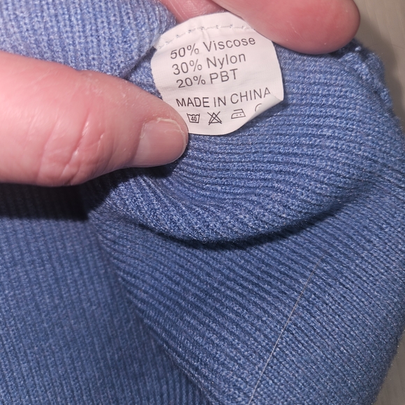 Amazon Light Blue Women's Cozy Ribbed Knit 2-Piece Loungewear Set Medium - Picture 7 of 14